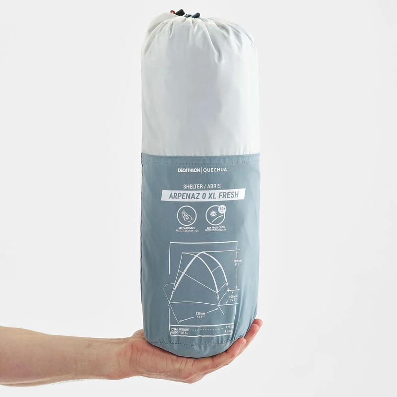 Quechua Abri à Arceaux De Camping 2 Places - Arpenaz 0 XL Fresh Compact 2 Quechua Abri à Arceaux De Camping 2 Places - Arpenaz 0 XL Fresh Compact – Image 2