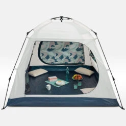 Quechua Abri De Camping 4 Places - Base Easy Fresh - Polyvalent, Instantané à Arceaux -Plein Air Camping Magasin abri de camping 4 places base easy fresh polyvalent instantane a arceaux 2