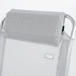 AKTIVE - Chaise Pliante Haute Avec Dossier Haut Réglable 5 Positions, Gris -Plein Air Camping Magasin aktive chaise pliante haute avec dossier haut reglable 5 positions gris 4