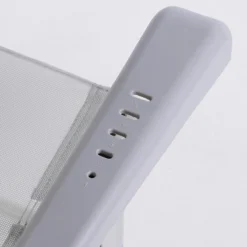 AKTIVE - Chaise Pliante Haute Avec Dossier Haut Réglable 5 Positions, Gris -Plein Air Camping Magasin aktive chaise pliante haute avec dossier haut reglable 5 positions gris 5