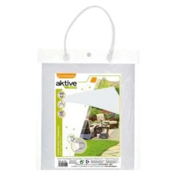 Aktive Garden Store D'ombrage Triangulaire Blanc -Plein Air Camping Magasin aktive garden store dombrage triangulaire blanc 3