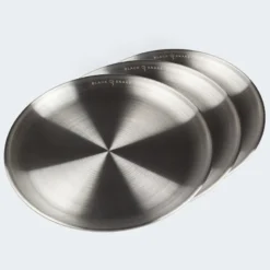 Assiette Plate De Camping | Diamètre Env. 23 Cm | Acier Inox | 3 Assiettes -Plein Air Camping Magasin assiette plate de camping diametre env 23 cm acier inox 3 assiettes 3