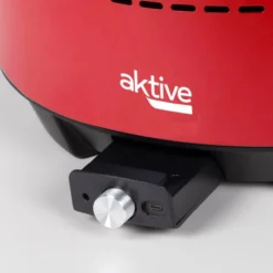 Barbecue De Table Sans Fumée Rond Rouge 2 En 1 Ø34 Cm Aktive -Plein Air Camping Magasin barbecue de table sans fumee rond rouge 2 en 1 o34 cm aktive 4