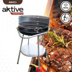 Plein Air Camping Magasin -Plein Air Camping Magasin barbecue portable rond 4 hauteurs aktive 1