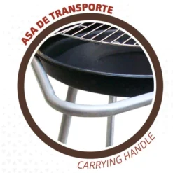 Barbecue Portable Rond 4 Hauteurs Aktive -Plein Air Camping Magasin barbecue portable rond 4 hauteurs aktive 3