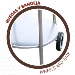 Barbecue Portable Rond 4 Hauteurs Aktive -Plein Air Camping Magasin barbecue portable rond 4 hauteurs aktive 4