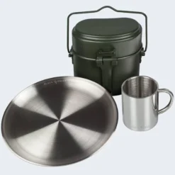 Batterie De Cuisine De Camping, Assiette Plate Et Tasse Isotherme Set -Plein Air Camping Magasin batterie de cuisine de camping assiette plate et tasse isotherme set 2