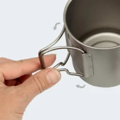 Batterie De Cuisine De Camping Set | Casseroles + Fourchette/Cuillère | Titane 12 Batterie De Cuisine De Camping Set | Casseroles + Fourchette/Cuillère | Titane -Plein Air Camping Magasin batterie de cuisine de camping set casseroles fourchettecuillere titane 5