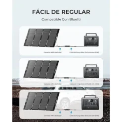 BLUETTI Panneau Solaire MP200 Pour Camping, Jardin, Voyage -Plein Air Camping Magasin bluetti panneau solaire mp200 pour camping jardin voyage 2