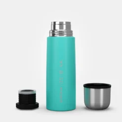 Plein Air Camping Magasin -Plein Air Camping Magasin bouteille isotherme inox 04l avec gobelet pour la randonnee turquoise 1