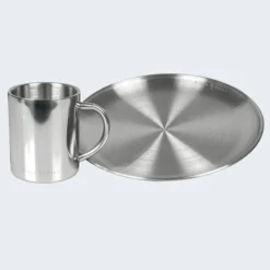 Camping Assiette Plate Et Tasse Isotherme Set | Acier Inoxydable -Plein Air Camping Magasin camping assiette plate et tasse isotherme set acier inoxydable 2
