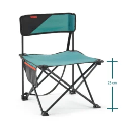 Quechua CHAISE BASSE PLIANTE DE CAMPING MH100 Bleue -Plein Air Camping Magasin chaise basse pliante de camping mh100 bleue 3