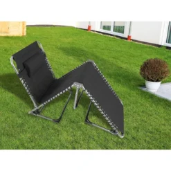 Chaise Longue Torget - Transat - Bain De Soleil 190x60x30 Cm - 150 Kg - Pliable -Plein Air Camping Magasin chaise longue torget transat bain de soleil 190x60x30 cm 150 kg pliable 3