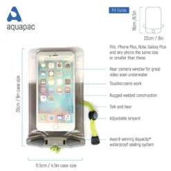Aquapac Etui Professionnel étanche Pour Téléphone Plus Vert Citron -Plein Air Camping Magasin etui professionnel etanche pour telephone plus vert citron 3