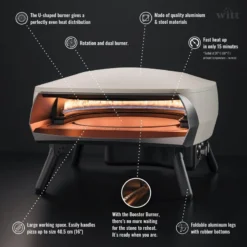 Four à Pizza WITT ETNA Modèle Rotante - Gris FR -Plein Air Camping Magasin four a pizza witt etna modele rotante gris fr 5