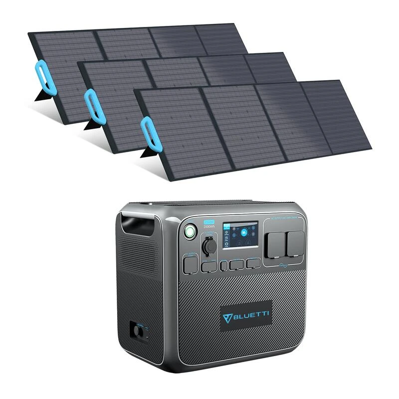 Générateur Solaire BLUETTI AC200P Avec Panneau Solaire PV200 2000Wh 1 Générateur Solaire BLUETTI AC200P Avec Panneau Solaire PV200 2000Wh