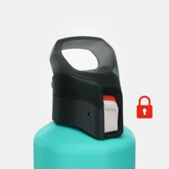 Quechua Gourde Alu 1L Avec Bouchon à Ouverture Rapide Pour La Randonnée - Vert -Plein Air Camping Magasin gourde alu 1l avec bouchon a ouverture rapide pour la randonnee vert 3