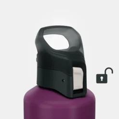 Quechua Gourde Alu 1L Avec Bouchon à Ouverture Rapide Pour La Randonnée - Violet -Plein Air Camping Magasin gourde alu 1l avec bouchon a ouverture rapide pour la randonnee violet 4