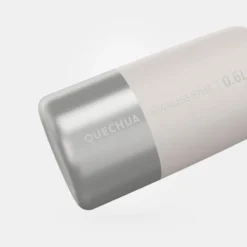 Quechua Gourde Inox 0,6L Avec Bouchon à Vis Pour La Randonnée - Blanc -Plein Air Camping Magasin gourde inox 06l avec bouchon a vis pour la randonnee blanc 2