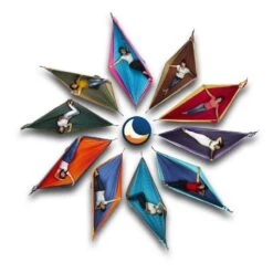 TICKET TO THE MOON Hamac King SizeAqua / Gris Foncé -Plein Air Camping Magasin hamac king sizeaqua gris fonce 2