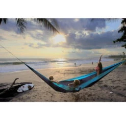 TICKET TO THE MOON Hamac King SizeAqua / Gris Foncé -Plein Air Camping Magasin hamac king sizeaqua gris fonce 4