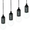 Lampe De Camping Skandika Narvik | Set De 4 Lampes LED, Pull Light, à Piles