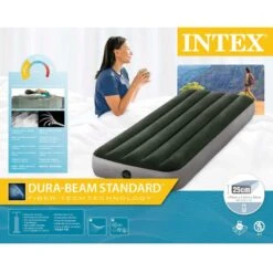 Matelas Gonflable - Intex Prestige Downy -1 Personne - 76x191x25 Cm (BxLxH) 9 Matelas Gonflable - Intex Prestige Downy -1 Personne - 76x191x25 Cm (BxLxH) -Plein Air Camping Magasin matelas gonflable intex prestige downy 1 personne 76x191x25 cm bxlxh 4