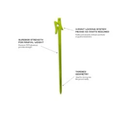 Nemo Equipment Airpin Tent Pegs - 4 Pièces -Plein Air Camping Magasin nemo equipment airpin tent pegs 4 pieces 4