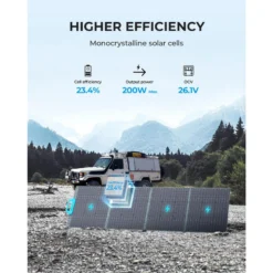 Panneau Solaire BLUETTI PV200 | 200 W -Plein Air Camping Magasin panneau solaire bluetti pv200 200 w 2