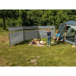 Paravent De Camping Bora - Brise-Vue - 6,0 X 1,4 M - Résistant Au Vent - Gris -Plein Air Camping Magasin paravent de camping bora brise vue 60 x 14 m resistant au vent gris 2