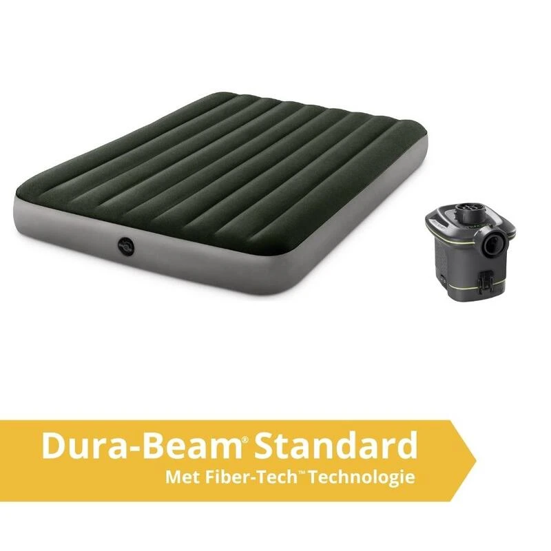 Intex Prestige Downy Jr. Twin Airbed - Lit Gonflable - 191x152x25cm - Avec Accessoires 2 Intex Prestige Downy Jr. Twin Airbed - Lit Gonflable - 191x152x25cm - Avec Accessoires – Image 2