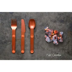 SET 3 COUVERTS MAGNÉTIQUES MAGWARE - CAMPING BIVOUAC - ALUMINUM DUR - AVEC ÉTUI -Plein Air Camping Magasin set 3 couverts magnetiques magware camping bivouac aluminum dur avec etui 3