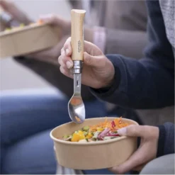 Set Complet Opinel Picnic+ - Opinel N°8 + Embouts Cuillère Et Fourchette -Plein Air Camping Magasin set complet opinel picnic opinel n8 embouts cuillere et fourchette 3