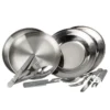Set Couverts De Camping Et Assiette Creuse & Plate | 2 Personnes