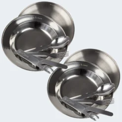 Set Couverts De Camping Et Assiette Creuse & Plate | 2 Personnes -Plein Air Camping Magasin set couverts de camping et assiette creuse and plate 2 personnes 2