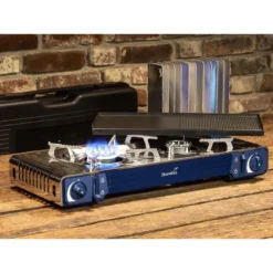 Set Réchaud à Gaz 2 Feux - Skandika Brann - Camping - Allumage Piezo - Mallette -Plein Air Camping Magasin set rechaud a gaz 2 feux skandika brann camping allumage piezo mallette 5