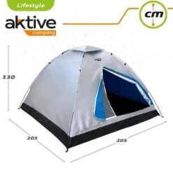Tente 4 Hommes 205x205x130 Cm Aktive -Plein Air Camping Magasin tente 4 hommes 205x205x130 cm aktive 2