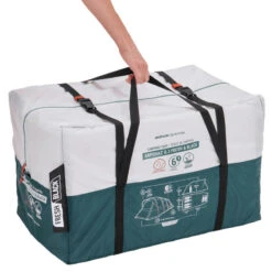 Quechua Tente à Arceaux De Camping - Arpenaz 6.3 F&B - 6 Personnes - 3 Chambres -Plein Air Camping Magasin tente a arceaux de camping arpenaz 63 f and b 6 personnes 3 chambres 3