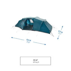Quechua Tente à Arceaux De Camping - Arpenaz 8.4 - 8 Personnes - 4 Chambres -Plein Air Camping Magasin tente a arceaux de camping arpenaz 84 8 personnes 4 chambres 2