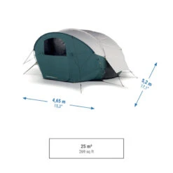 Quechua Tente Bulle De Camping - AirSeconds Skyview Polycoton - 2 Personnes - 1 Chambre -Plein Air Camping Magasin tente bulle de camping airseconds skyview polycoton 2 personnes 1 chambre 3