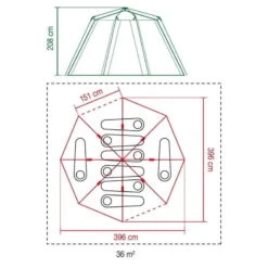 Tente Coleman Octagon Blackout 8 12 Tente Coleman Octagon Blackout 8 -Plein Air Camping Magasin tente coleman octagon blackout 8 5
