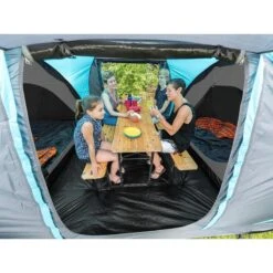 Tente Dôme Hammerfest 4 Sleeper Protect - Sol Cousu - 4 Pers - 2 Cabines Noires -Plein Air Camping Magasin tente dome hammerfest 4 sleeper protect sol cousu 4 pers 2 cabines noires 2
