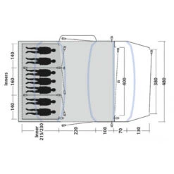 Tente Gonflable Outwell Jacksondale 7PA 7 Tente Gonflable Outwell Jacksondale 7PA -Plein Air Camping Magasin tente gonflable outwell jacksondale 7pa 2