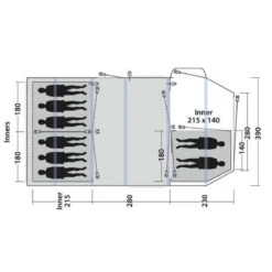 Tente Gonflable Outwell Knightdale 8PA -Plein Air Camping Magasin tente gonflable outwell knightdale 8pa 2