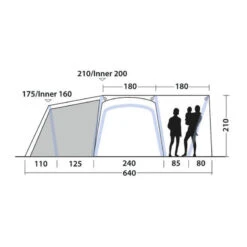 Tente Gonflable Outwell Oakdale 5PA -Plein Air Camping Magasin tente gonflable outwell oakdale 5pa 3