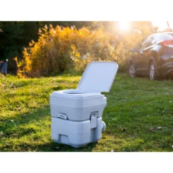 Toilette Portable 20L Pour Camping-Car, WC Avec Chasse D'Eau 13L Camry -Plein Air Camping Magasin toilette portable 20l pour camping car wc avec chasse deau 13l camry 4